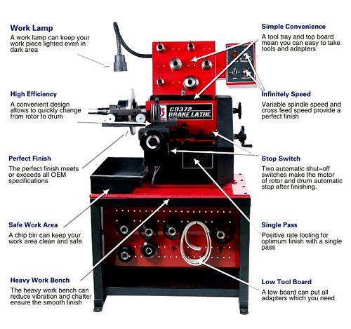 China C9372 Brake Lathe